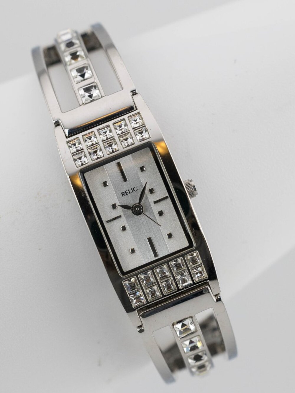 Relic ZR33789 All Stainless Steel Quartz Analog Women's Watch New Battery